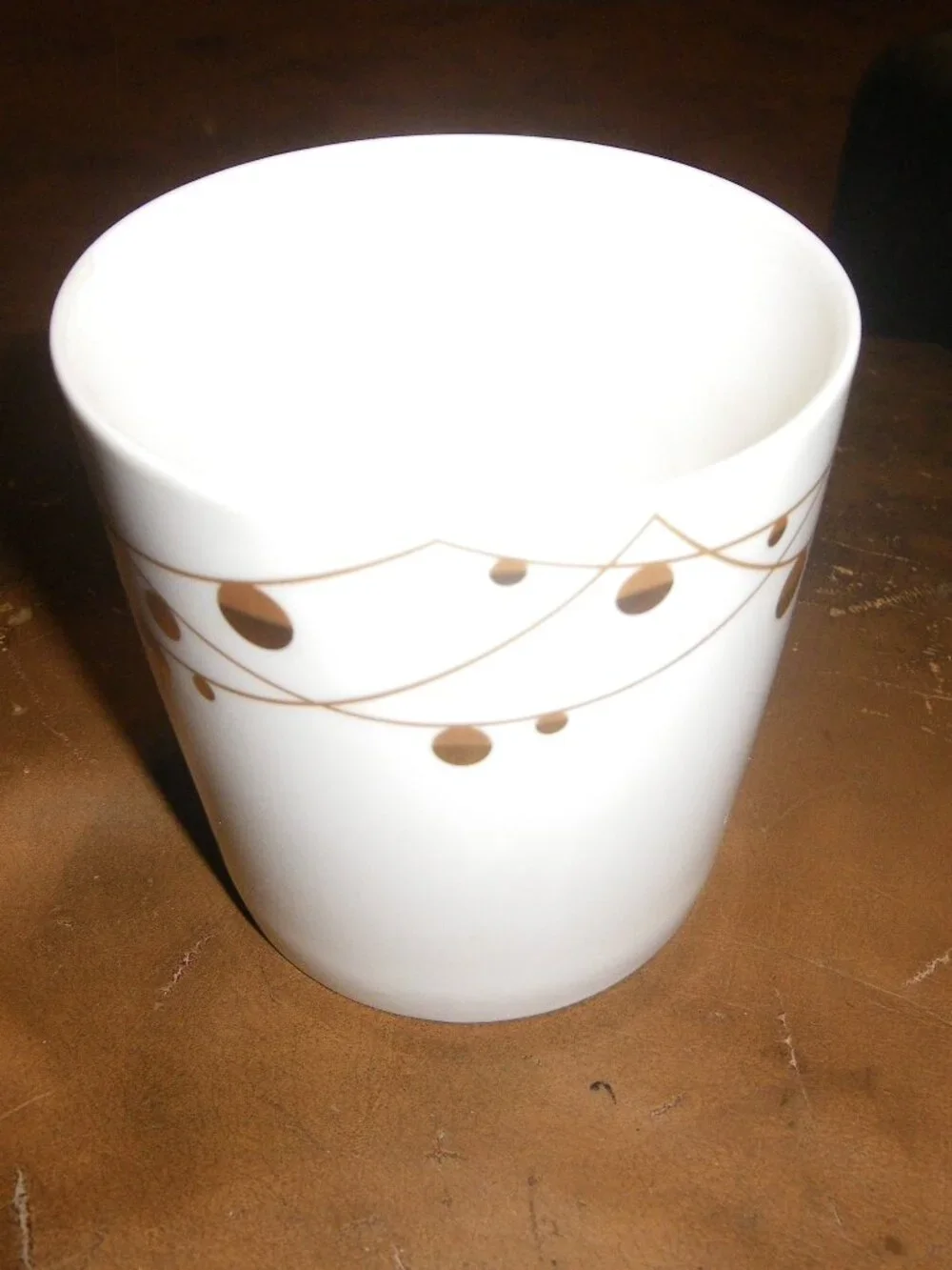 2012 Starbucks Holiday String Gold Ball Ornaments Coffee Mug